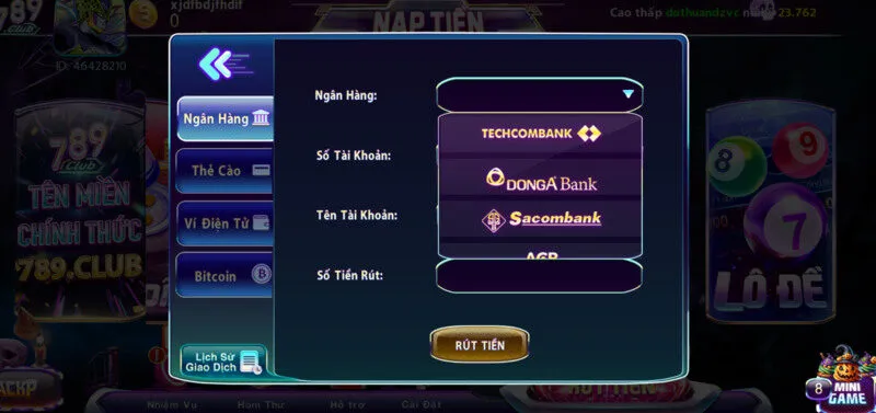 Hướng dẫn cách Nạp / Rút tiền 789club